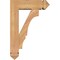Ekena Millwork Balboa Arts and Crafts Smooth Bracket w/ Offset Brace, Western Red Cedar, 5 1/2"W x 16"D x 24"H BKT0604X16X24BOA03SWR - alternate 3